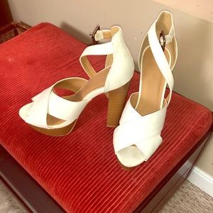 White size 8 heels